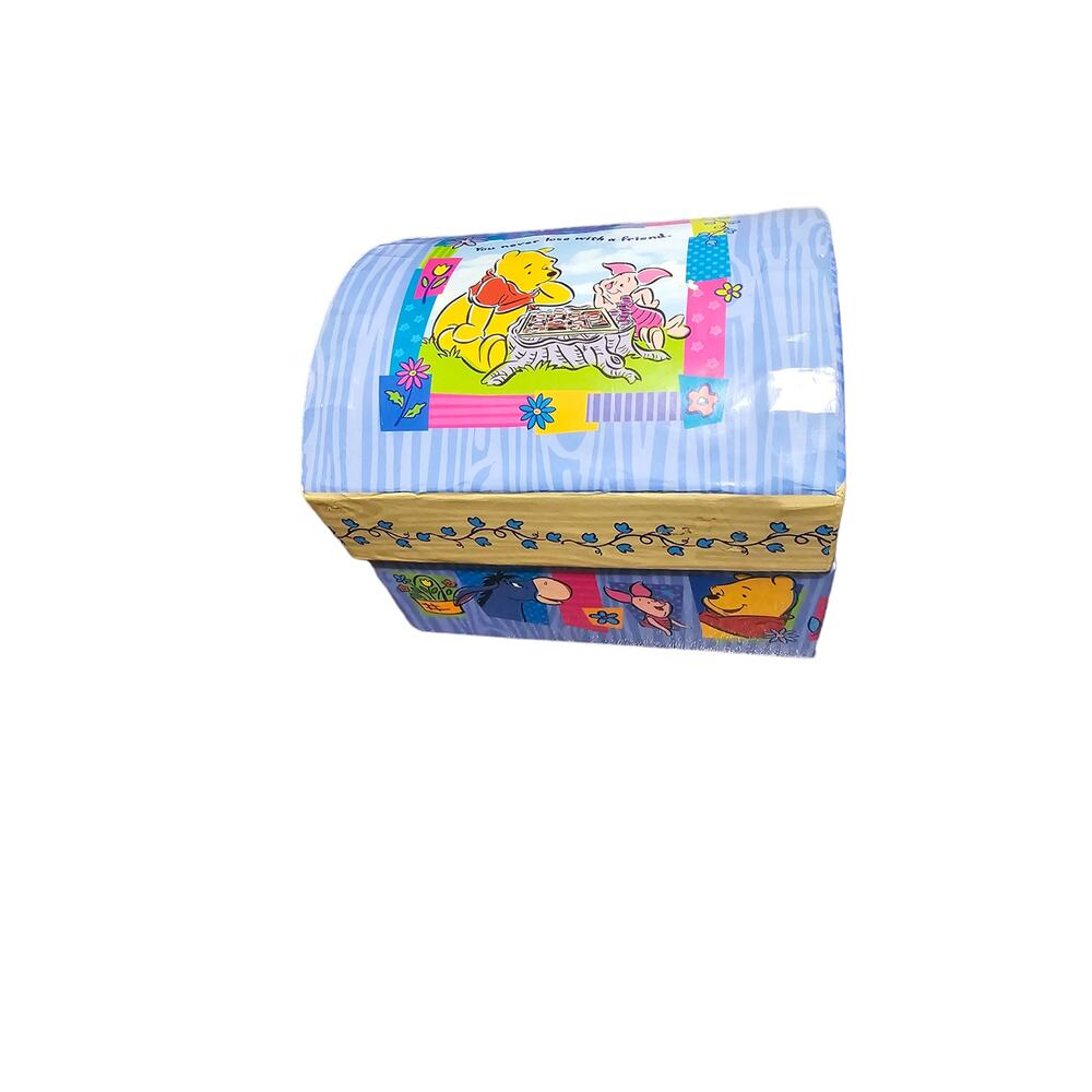 Vintage Y2K Disney Winnie The Pooh Lightweight Blue Jewelry Box - Picture 6 of 6